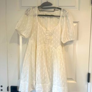 White kimchi blue babydoll dress. New without tags